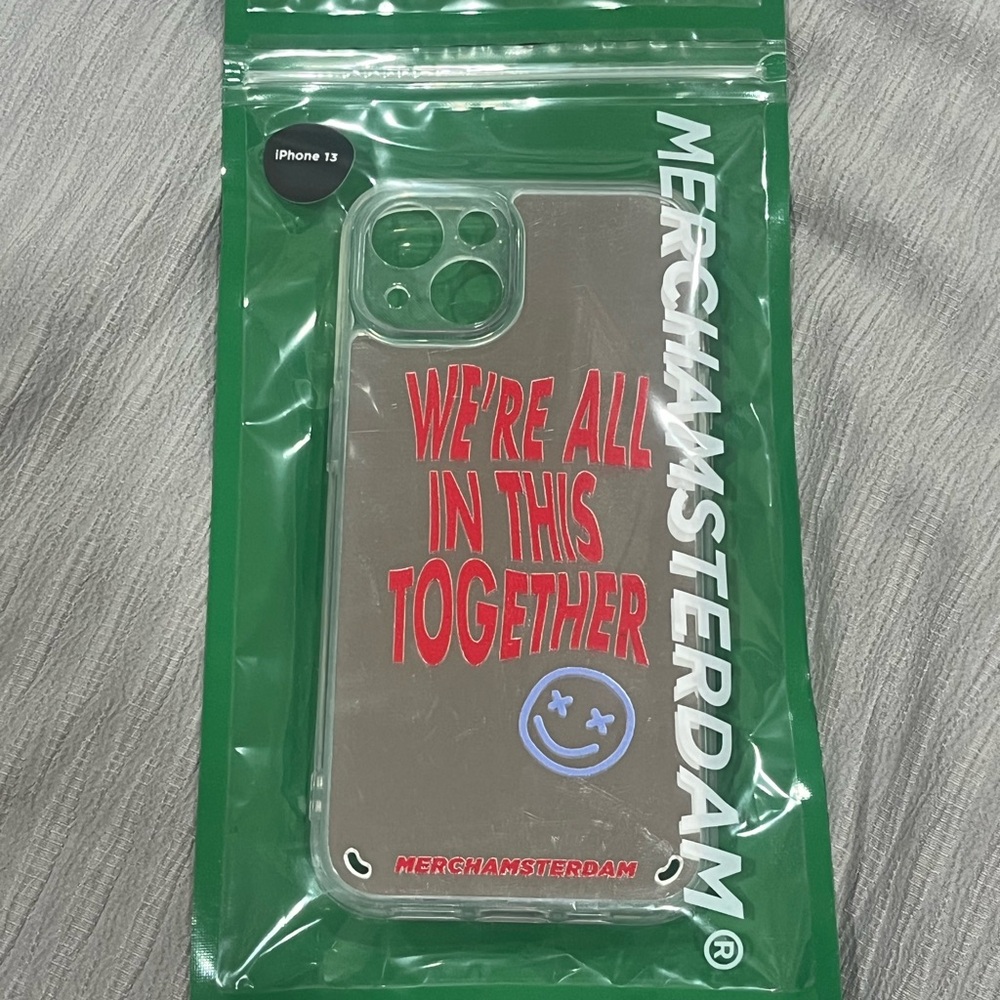 iPhone 13 Merch Amsterdam mirror phone case from Urban Outfitters